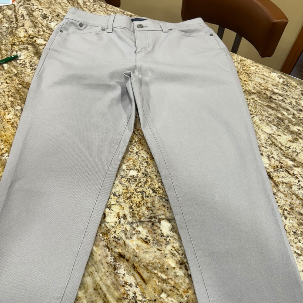 Talbots Simply Flattering 5 Pocket jeans- LOVELY GRAY size 12Petite - EUC! - Picture 5 of 15